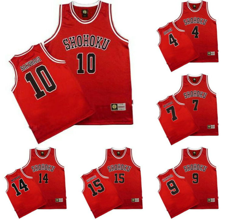 SLAM DUNK Costume Shohoku Basketball #10 Sakuragi Hanamichi Jersey