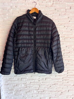 Stone Island Garment dyed micro yarn down jacket mens L | eBay