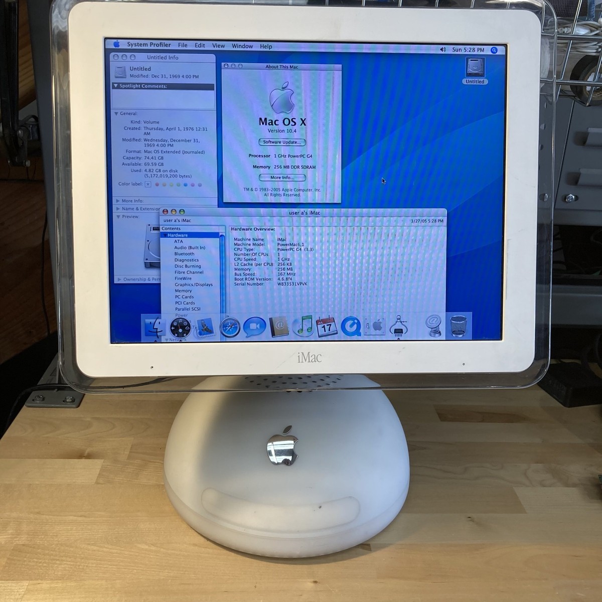 Apple iMac G4 M6498 17
