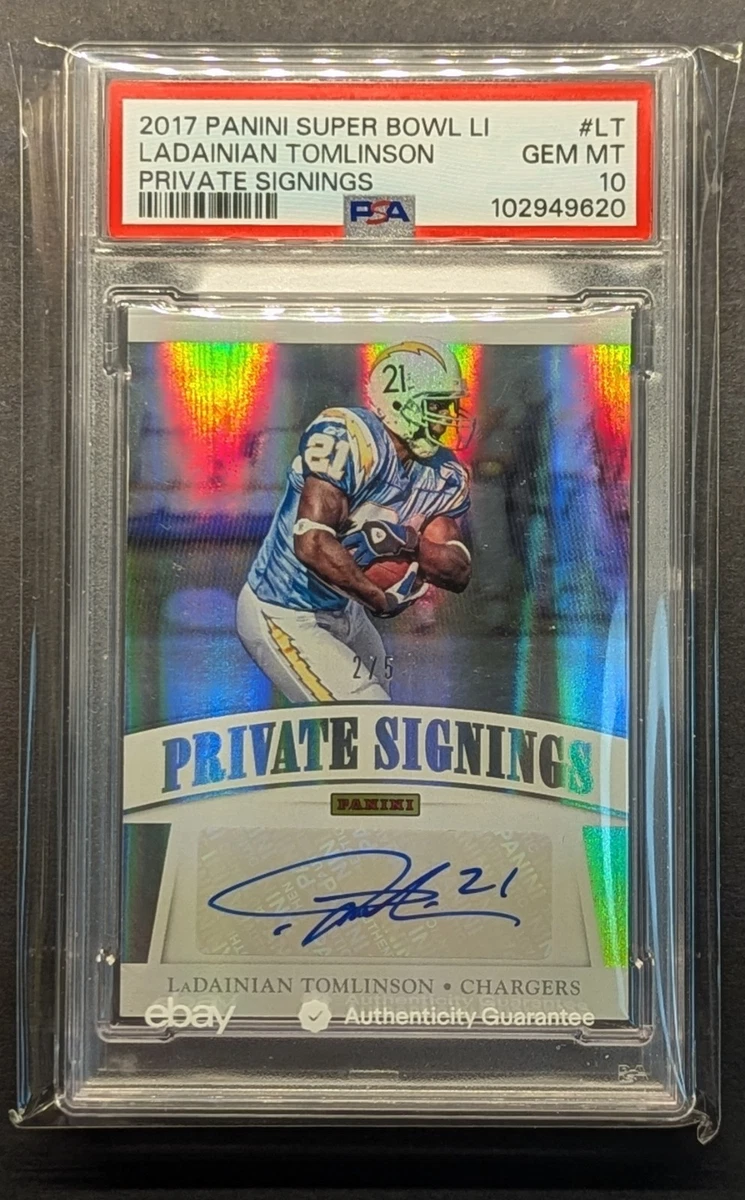 LaDainian Tomlinson Football Grade 10 Sports Trading Cards for