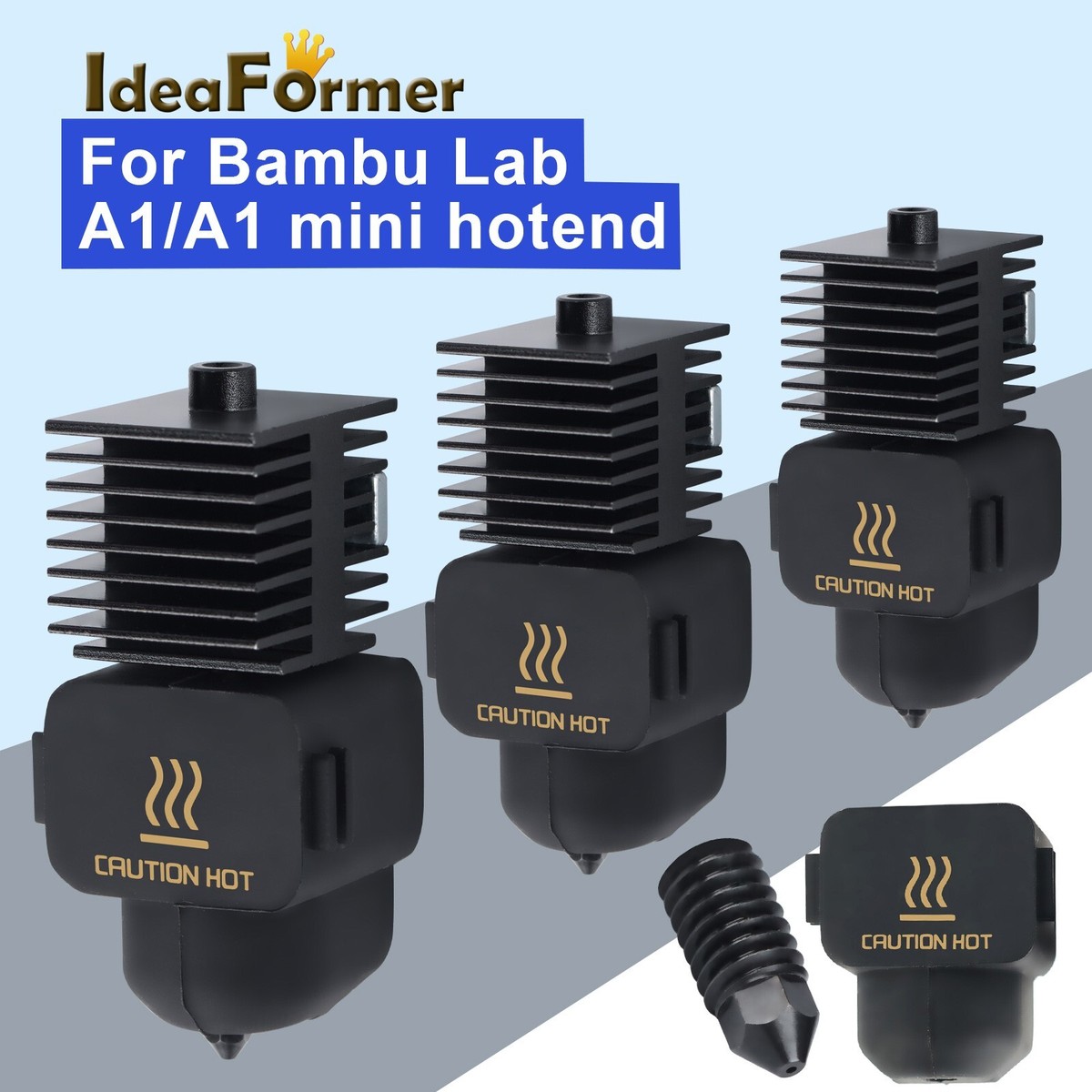 For Bambu Lab A1/A1 Mini 3D Printer Hotend Extruder Nozzle Kit 0.4