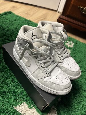 Size 9 - Jordan 1 Mid Swoosh Logo - Gray Camo 2020 | eBay