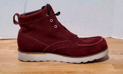 Nike ACG Kingman Suede Leather Boots 525387-667 Men's Sz 12 Red