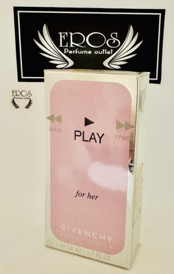 GIVENCHY PLAY FOR HER EDP 1.7 oz 50ml, Discontinued, Sealed Very