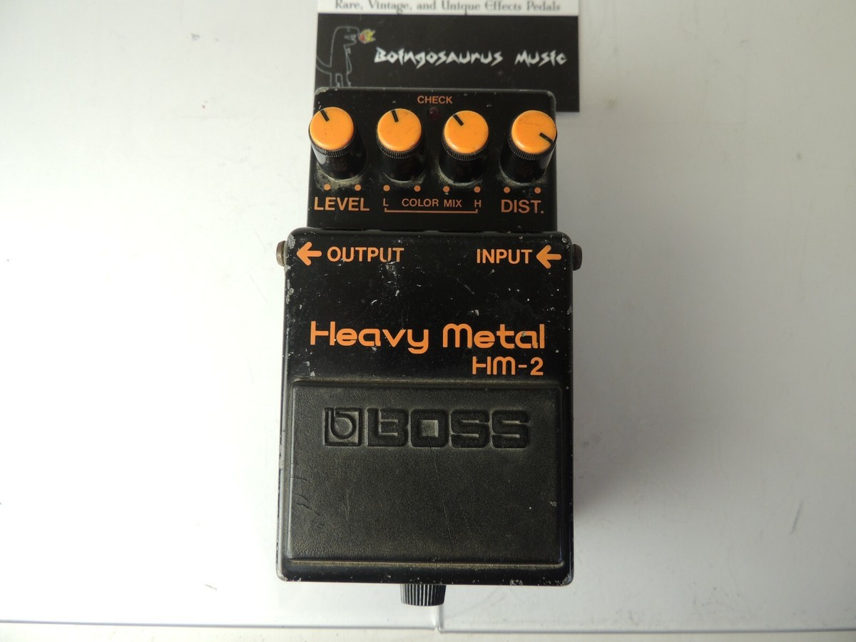Vintage 1984 Boss HM-2 Heavy Metal Distortion Effects Pedal Made