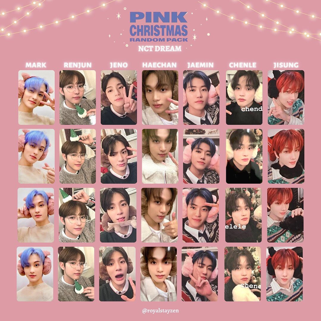 NCT DREAM SPECIAL FORTUNE CARD PACKS PINK CHRISTMAS 2022 SMTOWN | eBay
