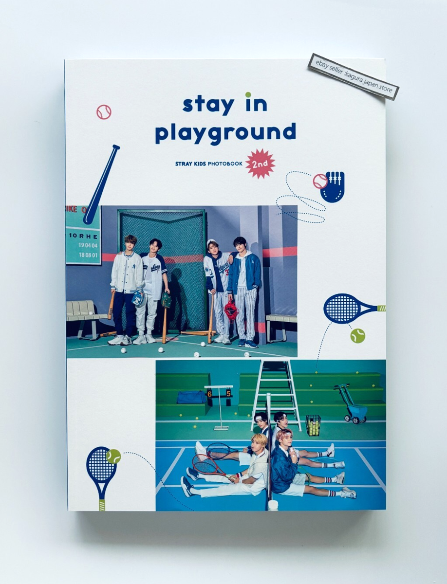 Stray Kids stay in playground 2nd Photobook + DVD + Keyring +