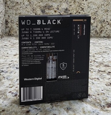 Western Digital WD BLACK 4TB SN850X (without HEATSINK PS5 Ready) M