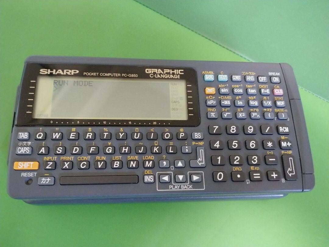SHARP PC-G850 Pocket Computer C-Language Good | eBay
