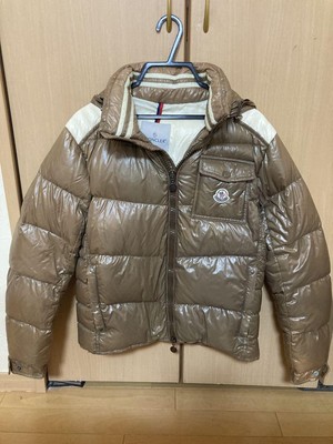 Moncler Men Jacket M Brown Beige Down Model Grafton Limited