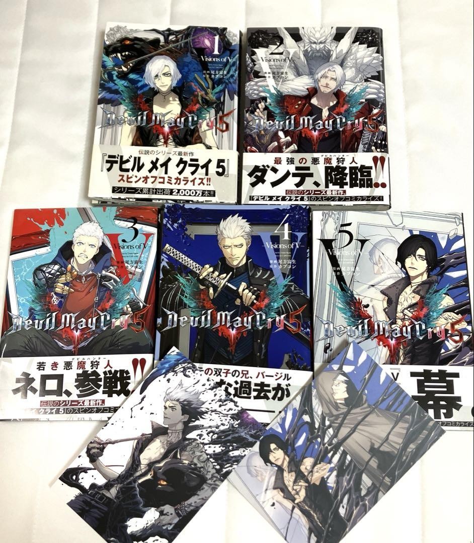 Devil May Cry 5 Visions of V Comic Set Vol.1-5 All 1st Print With
