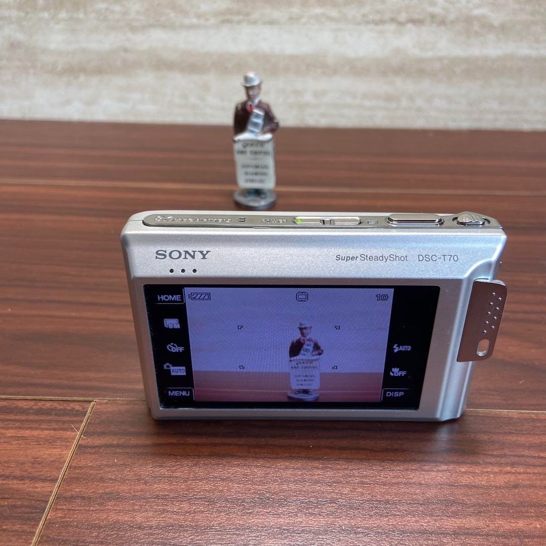 Sony Cyber-shot DSC-T70 8.1MP Digital Camera - Silver for sale