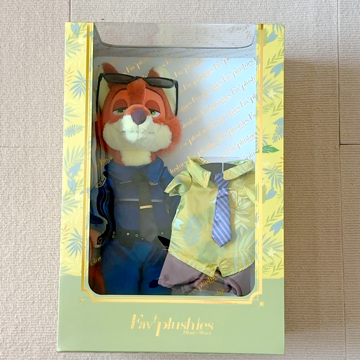 Tokyo Disney Store Zootopia Nick Wilde Plush Toy Costume Set