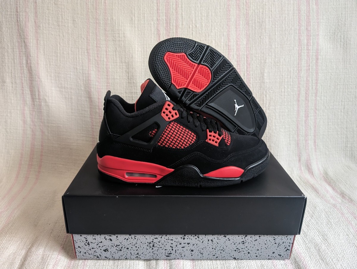 Nike Air Jordan 4 Retro AJ4 Red Thunder Black CT8527 016 Men's