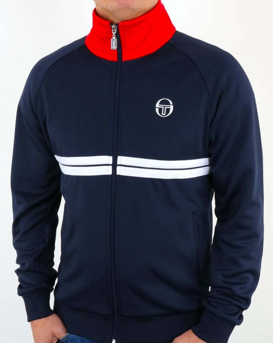 Sergio Tacchini Dallas Track Top in Navy - retro tracksuit 80s