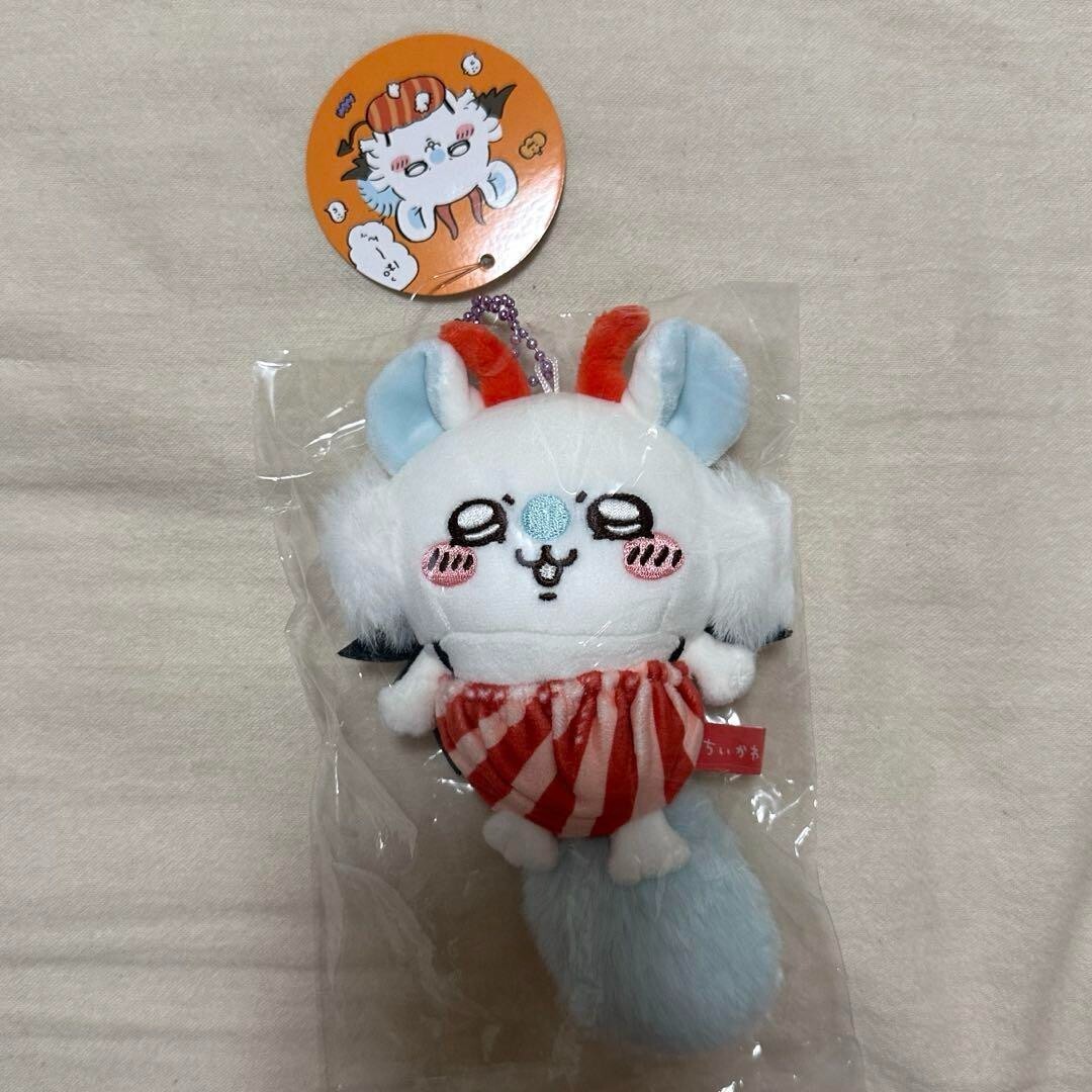 Chiikawa Momonga Halloween Devil Mascot 18cm Plush Key Chain