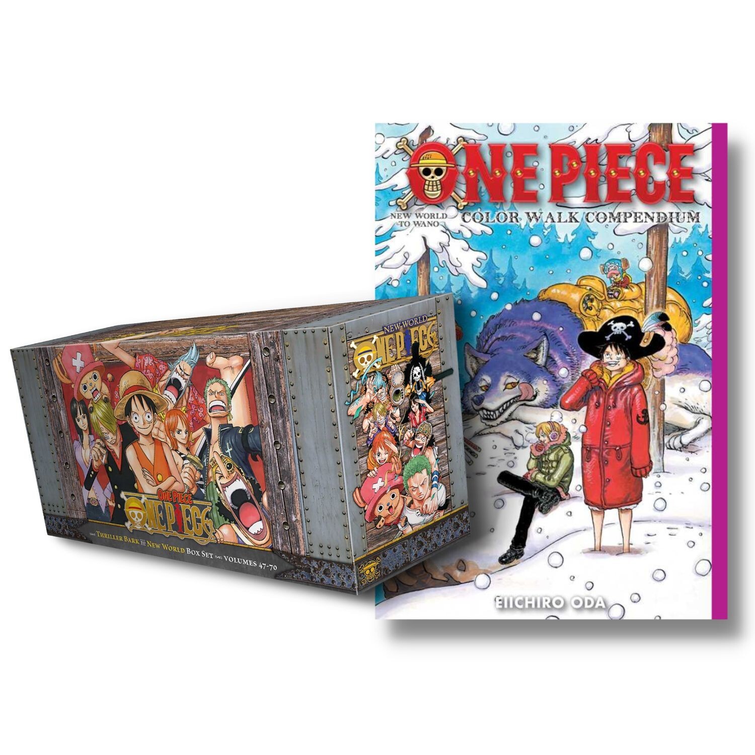 One Piece Box Set 3 Thriller Bark to New World Vol 47-70+Color