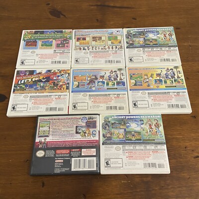 Lot of 8 Original Nintendo DS and 3DS Box and manual only