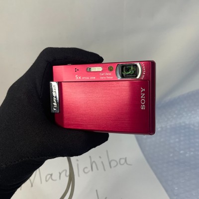 Sony Digital Camera Cyber-shot DSC-T100 Red 8.1 MP 5x Zoom from