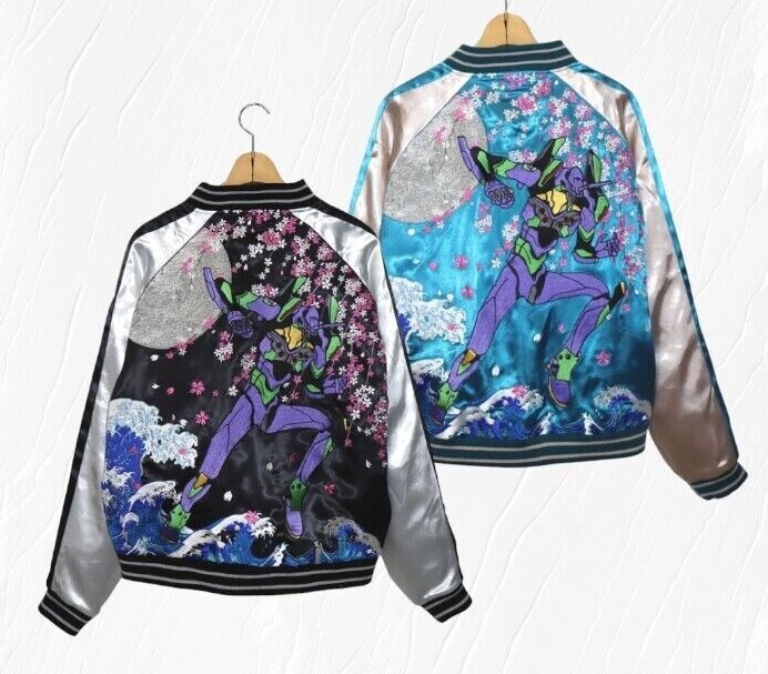 Evangelion Nishiki Japanese Sukajan EVA-01 TEST TYPE embroidery