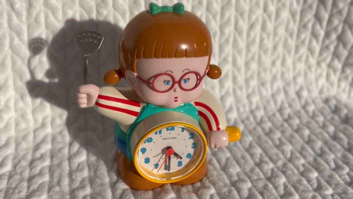 Vintage & working! Rhythm Citizen Japanese Talking Alarm Clock