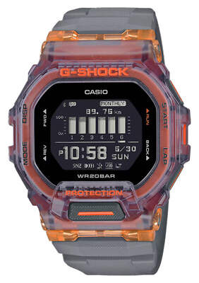 CASIO G-SHOCK GBD-200SM-1A5 BLUETOOTH ORANGE / GRAY DIGITAL WATCH
