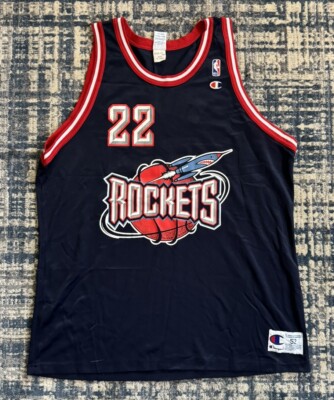 Vintage 90s Houston Rockets Clyde Drexler #22 Champion Basketball