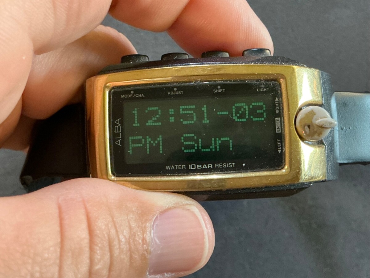 Seiko Alba Spoon Web W440-X006 Multi Display Style Vintage '90s