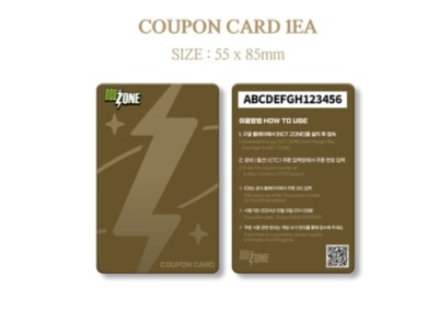 NCT ZONE COUPON CARD CHRISTMAS ver STEAMPUNK ver. popup AGENT NCT