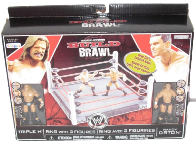WWE Jakks Pacific Deluxe Build N Brawl Wrestling Ring & Playset w