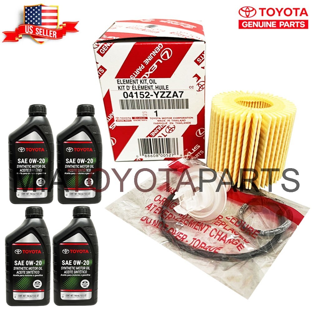 4 Pk Toyota Scion 2012 iQ OEM Motor Oil SAE 0W-20 Engine Oil