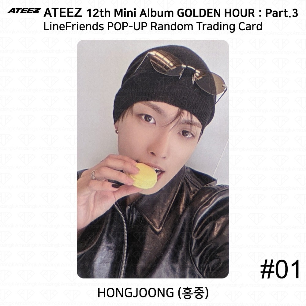 ATEEZ 12th Mini Golden Hour Part.3 Line Friends POP-UP Trading