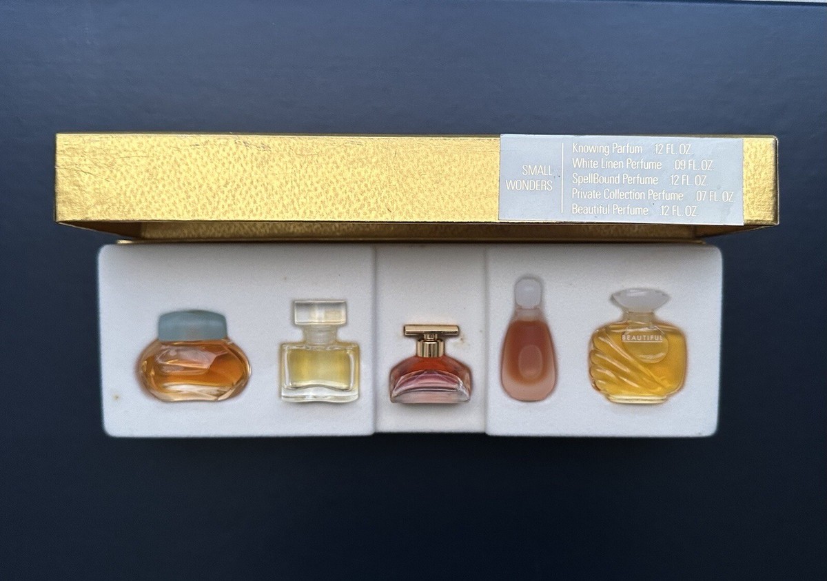 Mini Perfumes Box- Estee Lauder SMALL WONDERS Lot of 5 Miniature