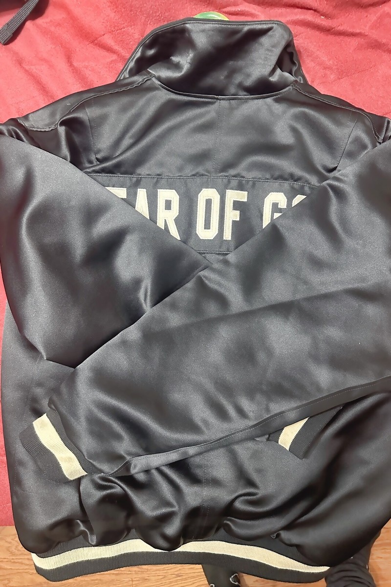 Fear of God Satin Black Jacket Medium (Fifth Collection) | eBay