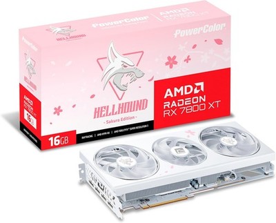 PowerColor Hellhound Sakura AMD Radeon RX 7800 XT 16GB GDDR6