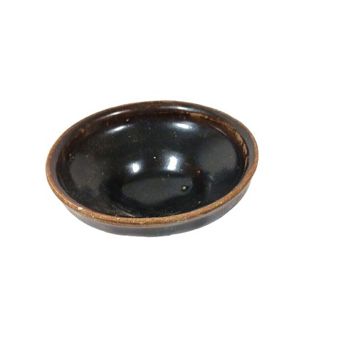ys7036164; Kyoto ware Ukita Takeshizukuri black kiln odd bowl
