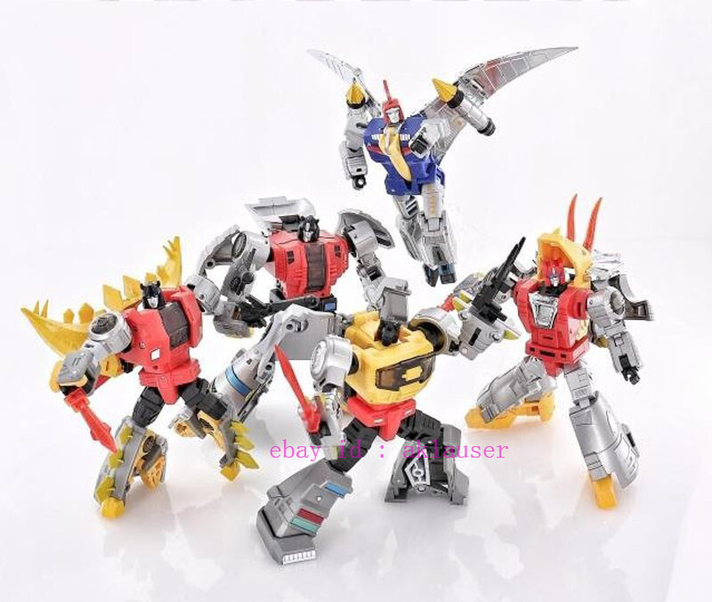 Perfect new Dx9 Dinobots Grimlock Slag Sludge Snarl Swoop Gift Box