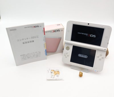 Nintendo 3DS XL LL Pink White SPR-001 Console Japanese ver. w/box