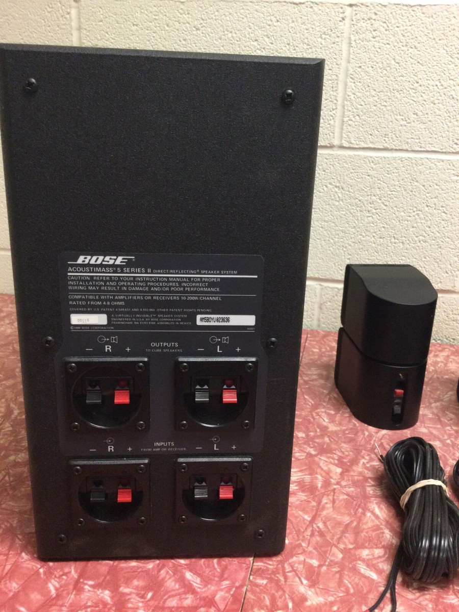 bose acoustimass 5 series ii speaker With 2 Dual Cone And Soldered