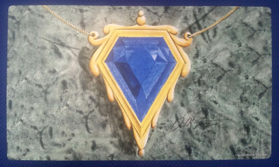 Mox Sapphire mtg プレイマット サインド Dan Frezier Mox Sapphire