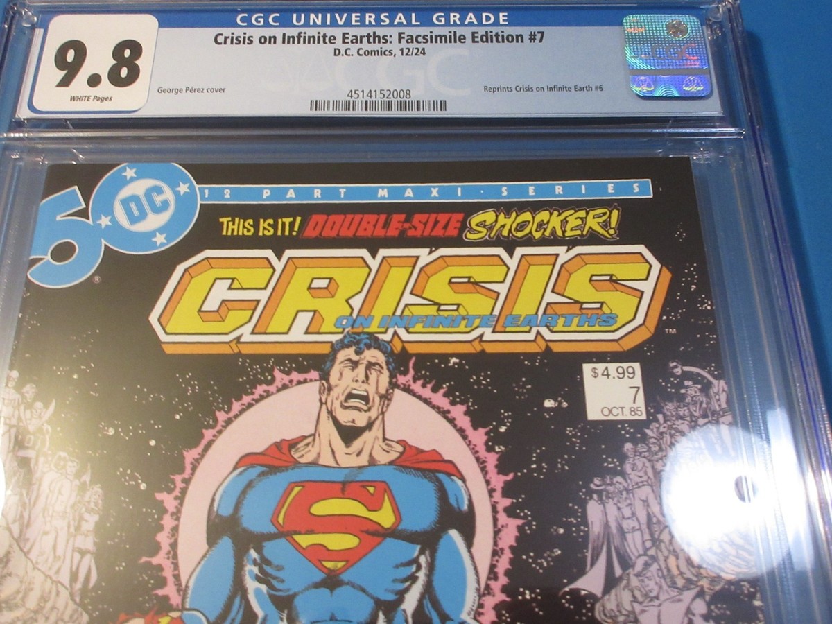 アメコミリーフ Crisis Infinite Earths #7 CGC9.6 Amazon.com: Crisis