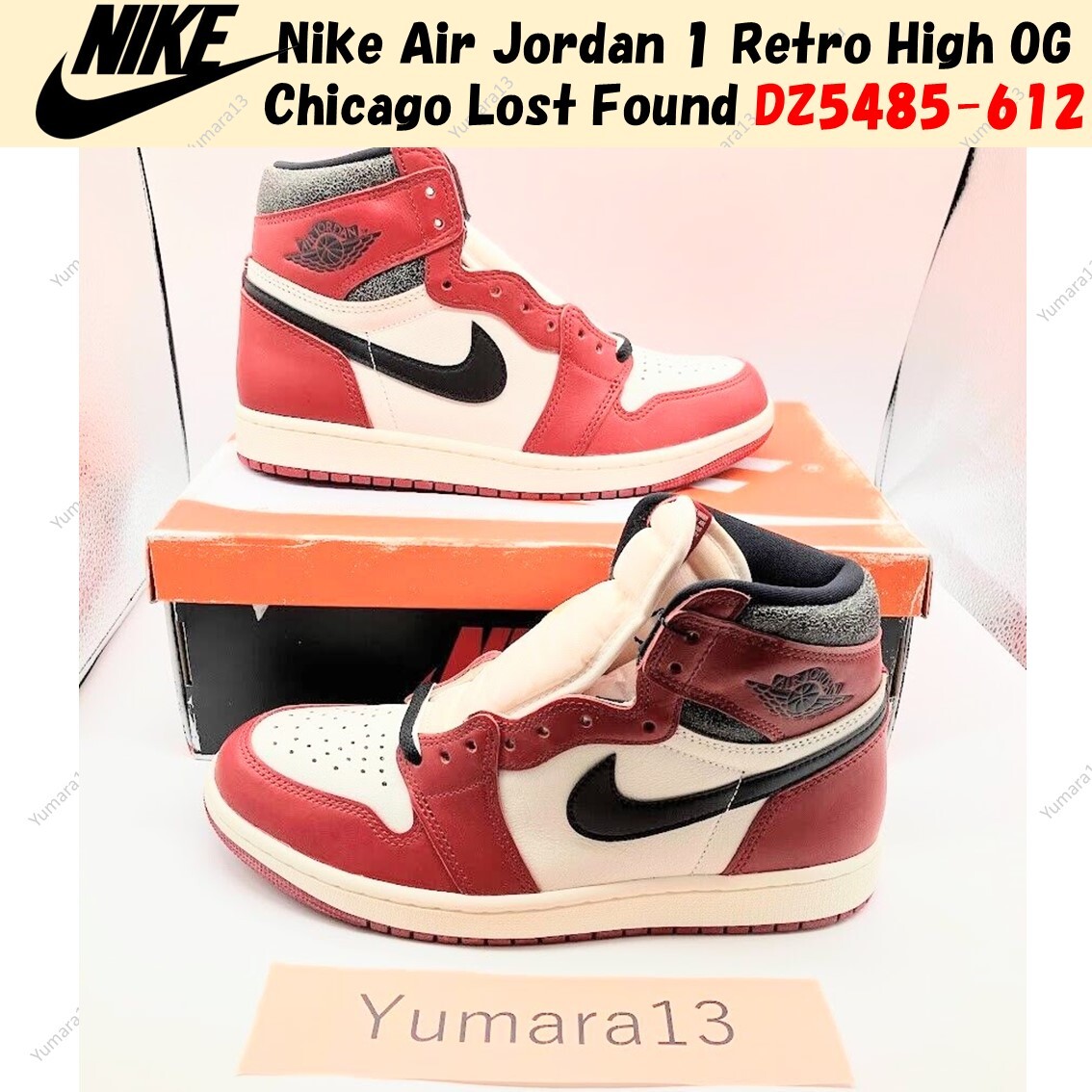Nike Air Jordan 1 Retro High OG Chicago Lost and Found DZ5485-612