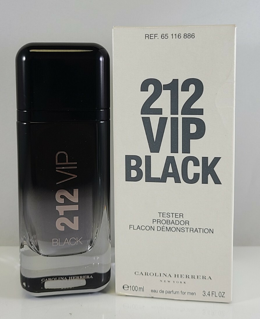 212 VIP Black By Carolina Herrera, 100ml 3.4 Oz Eau De Parfum