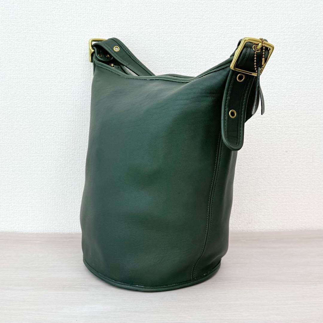 Extremely Rare Made In USA Old Coach 9085 Shoulder Bag Green