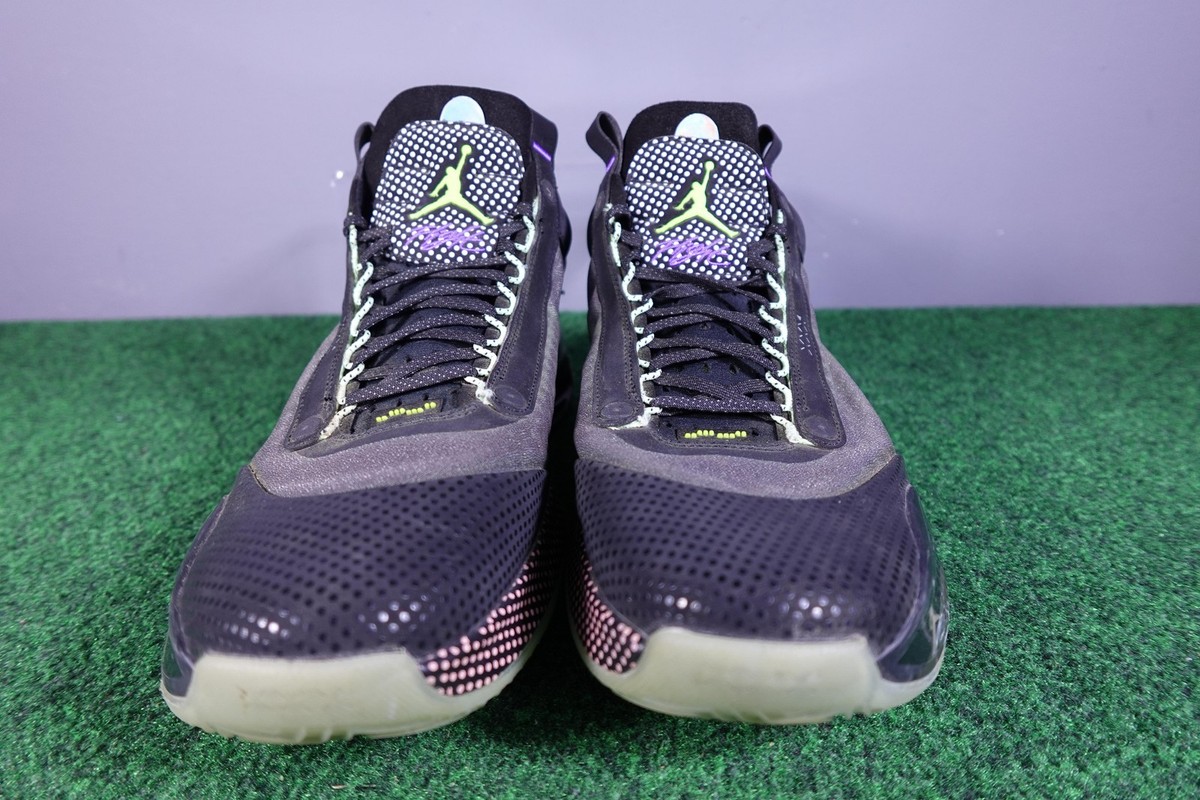 Nike Air Jordan 34 Shoes Mens Size 11 Black Purple Volt Basketball