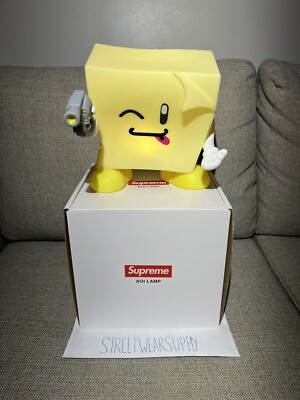 NEW Supreme SS22 Sticky Note Molded AOI Rechargeable Lamp Yellow