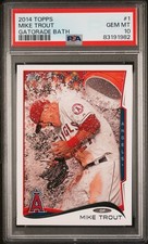 Mike Trout [Gatorade Bath] #1 Prices | 2014 Topps | Baseball Cards