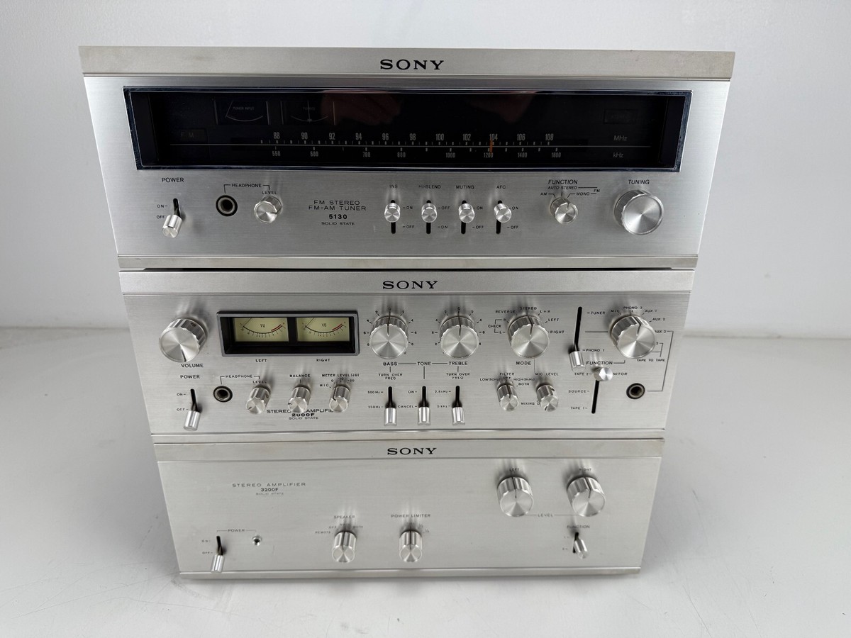 Sony ST - 5130 Tuner / TA - 2000F Pre Amplifier / TA - 3200F