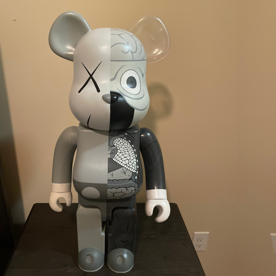 Bearbrick Kaws Dissected 1000% Grey | eBay