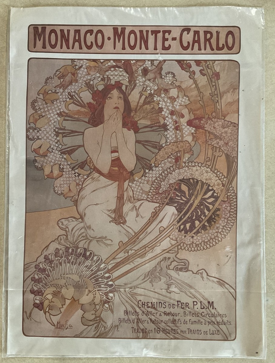 MONACO-MONTE-CARLO アルフォンス・ミュシャ 複製 原画 Monaco Monte
